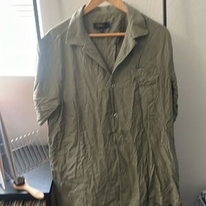 Quince silk camp shirt